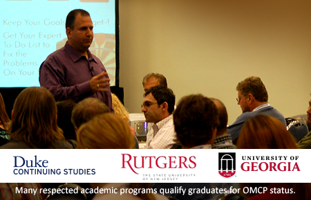 Earn OMCP through higher learning