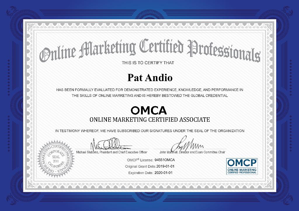 OMCA™ Digital Marketing Certification Independent Industry Association